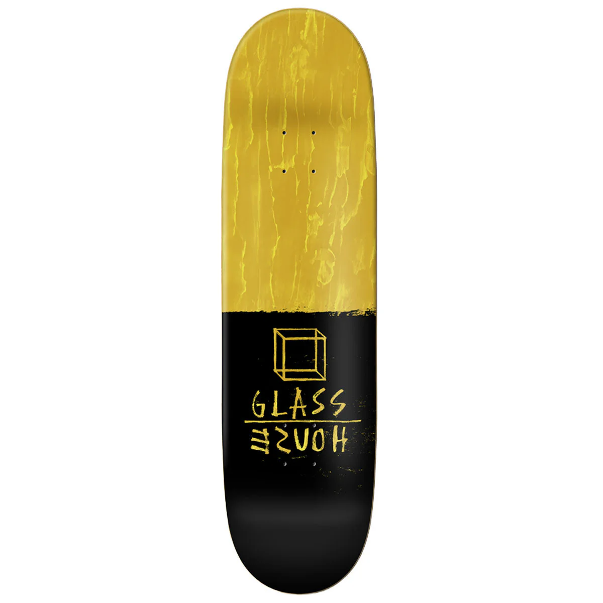 Glass House Glass Man Skateboard Complete - Silver Foil - 8.375" - Image 2