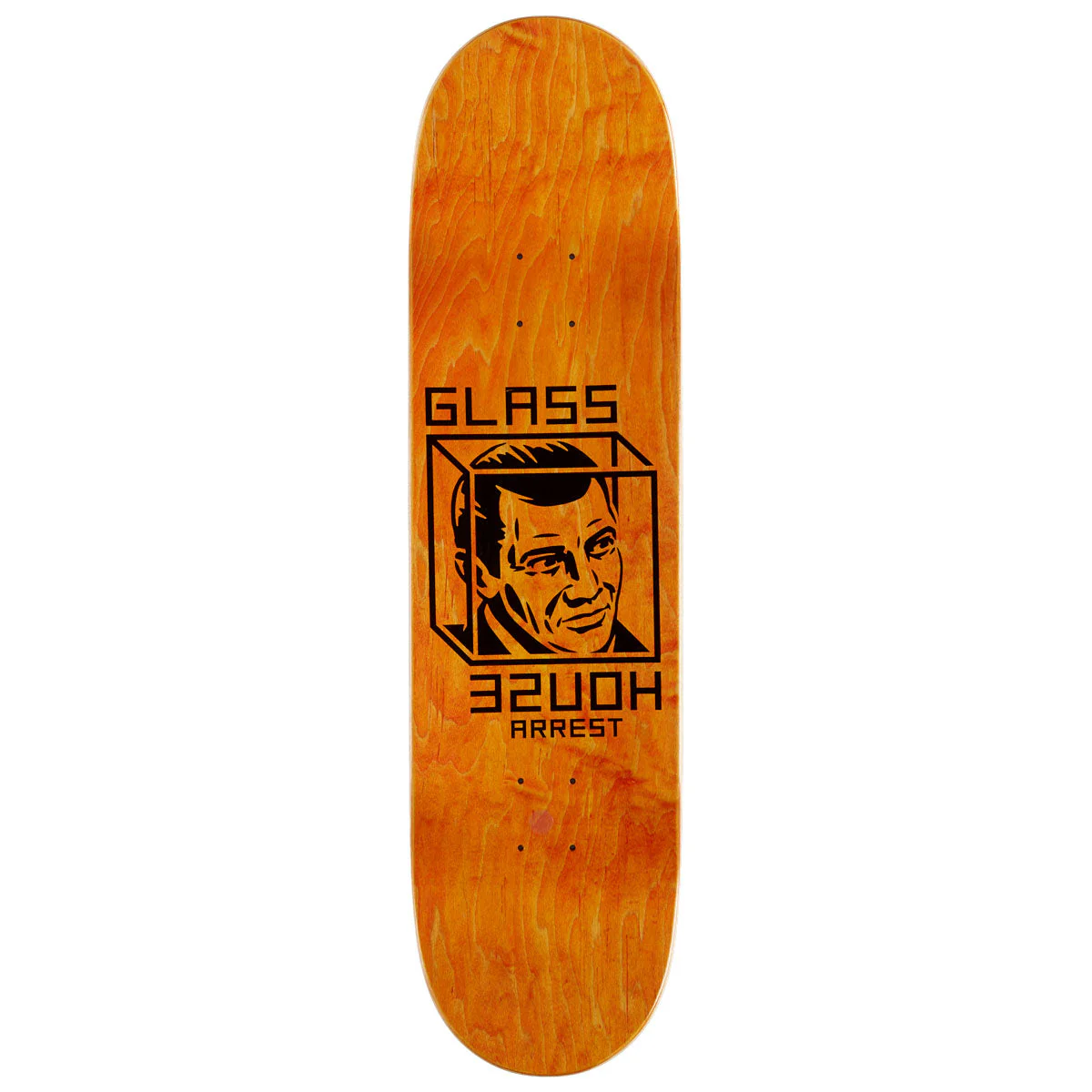 Glass House House Arrest Skateboard Deck - Metallic Silver - 8.50" - Image 2