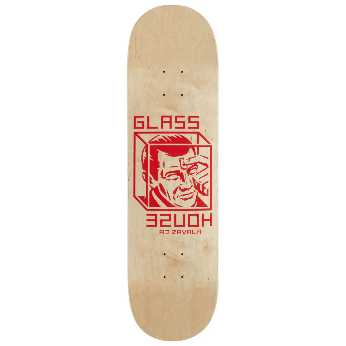 Glass House Zavala House Arrest Skateboard Deck - Natural Bottom/Assorted Top - 8.375"