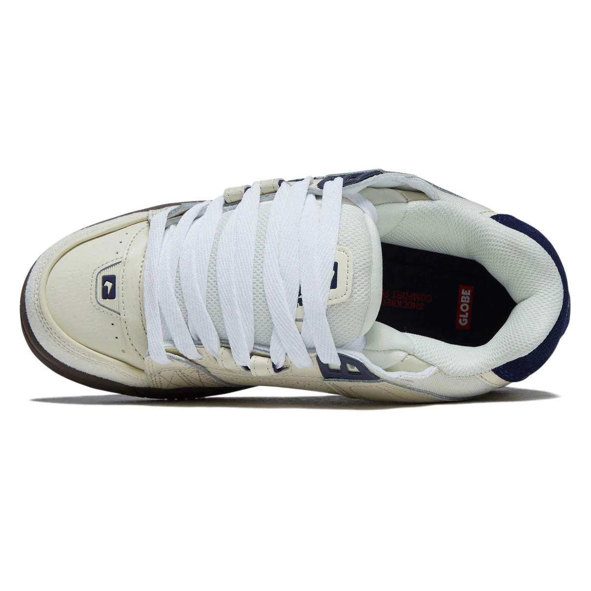 Globe Sabre Shoes - Antique White/Blue - Image 3