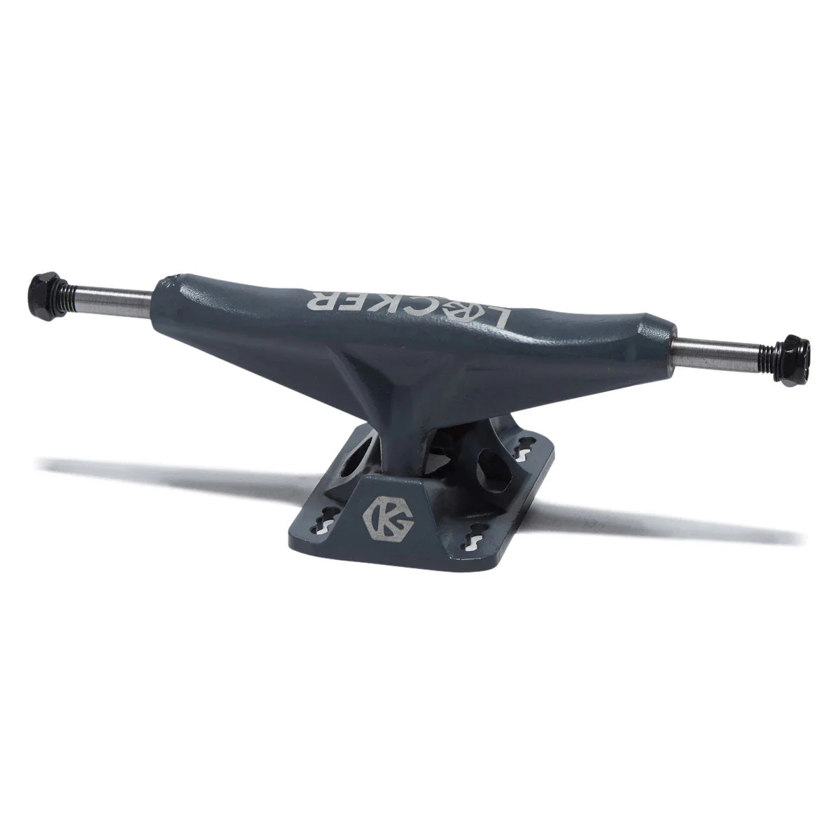 Grind King Locker Skateboard Trucks - Battleship Grey - 8.25"
