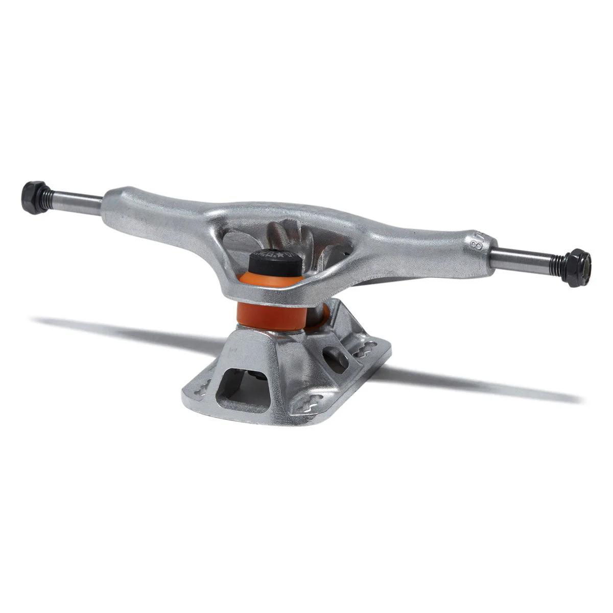 Grind King Locker Skateboard Trucks - Silver - 8.75" - Image 2