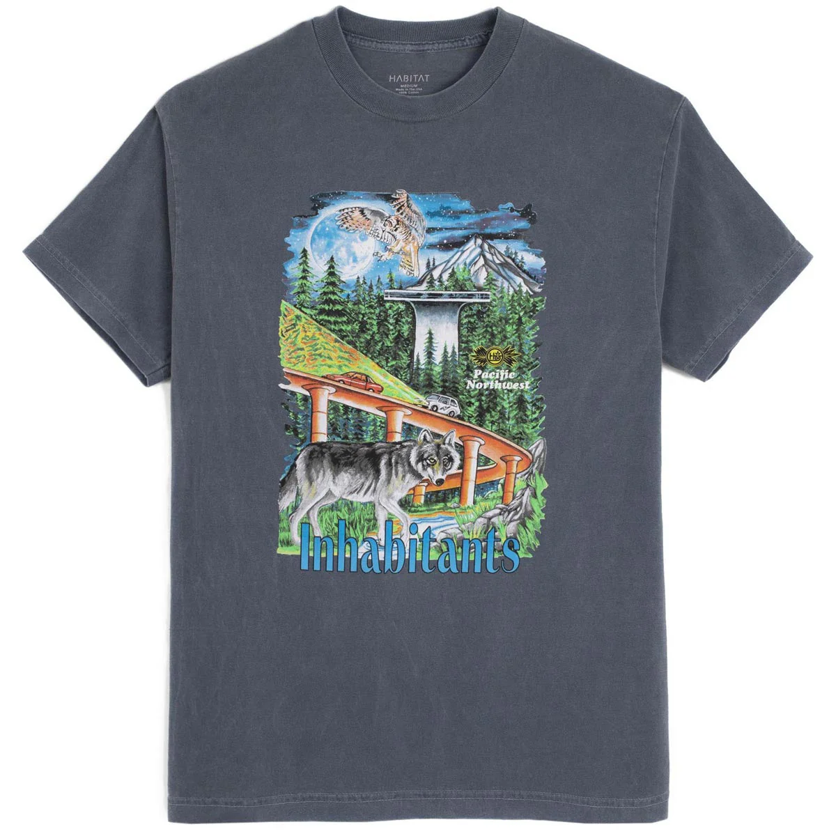 Habitat PNW Inhabitants T-Shirt - Overwashed Blue