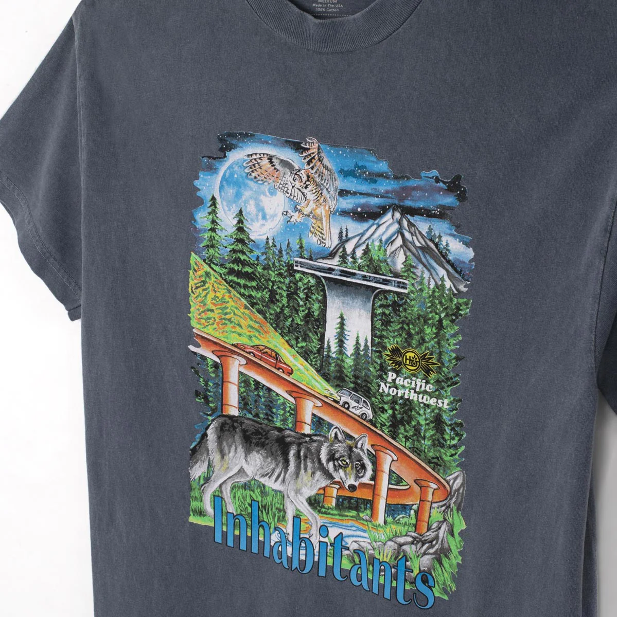 Habitat PNW Inhabitants T-Shirt - Overwashed Blue - Image 2