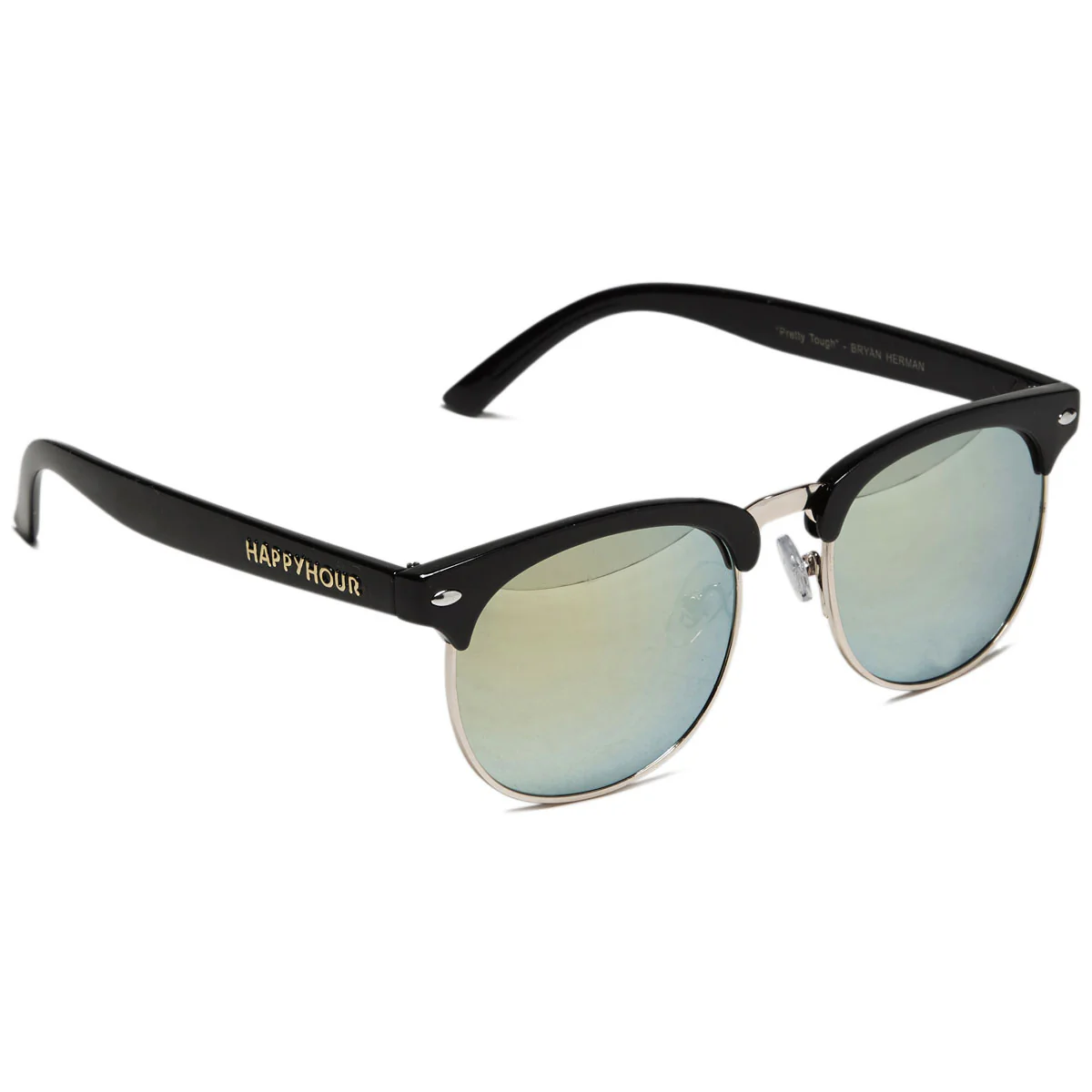 Happy Hour G2 Sunglasses - Gloss Black/Gold Mirror