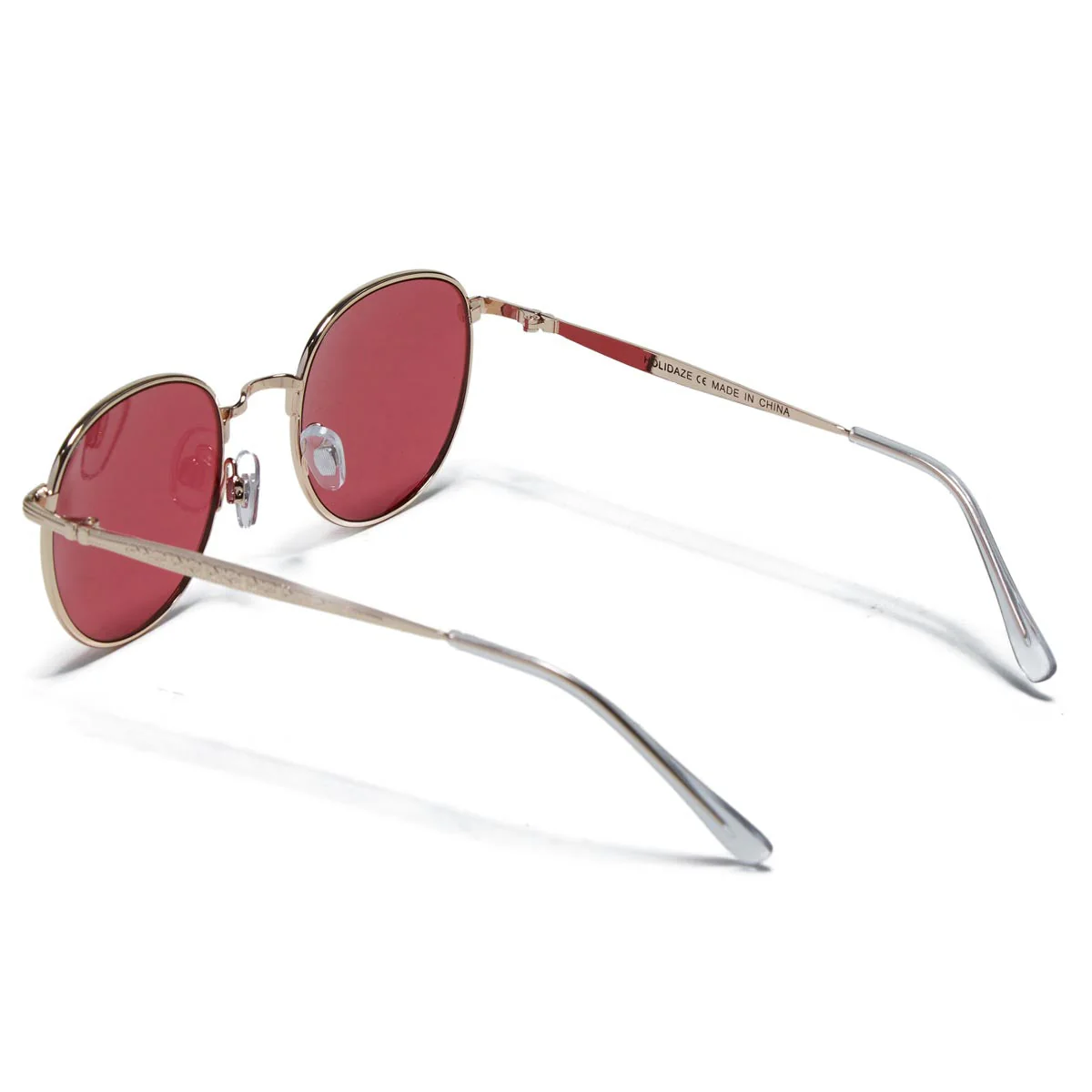 Happy Hour Holidaze Sunglasses - Gold/Red - Image 2