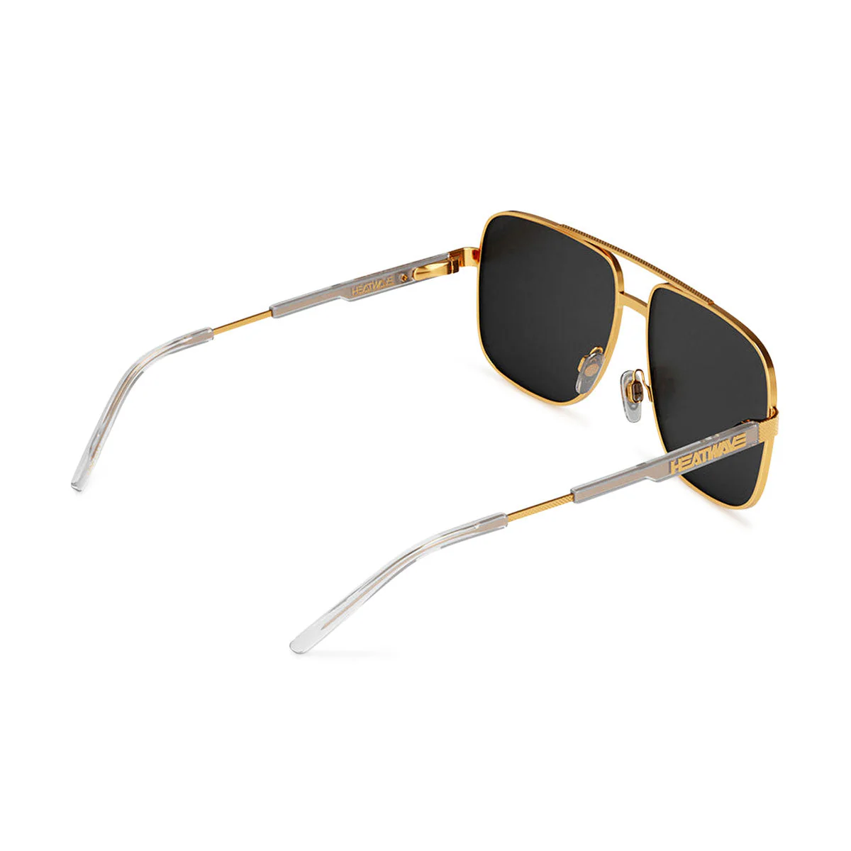 Heat Wave Visual Nimitz Sunglasses - Gold/Black Lens - Image 3