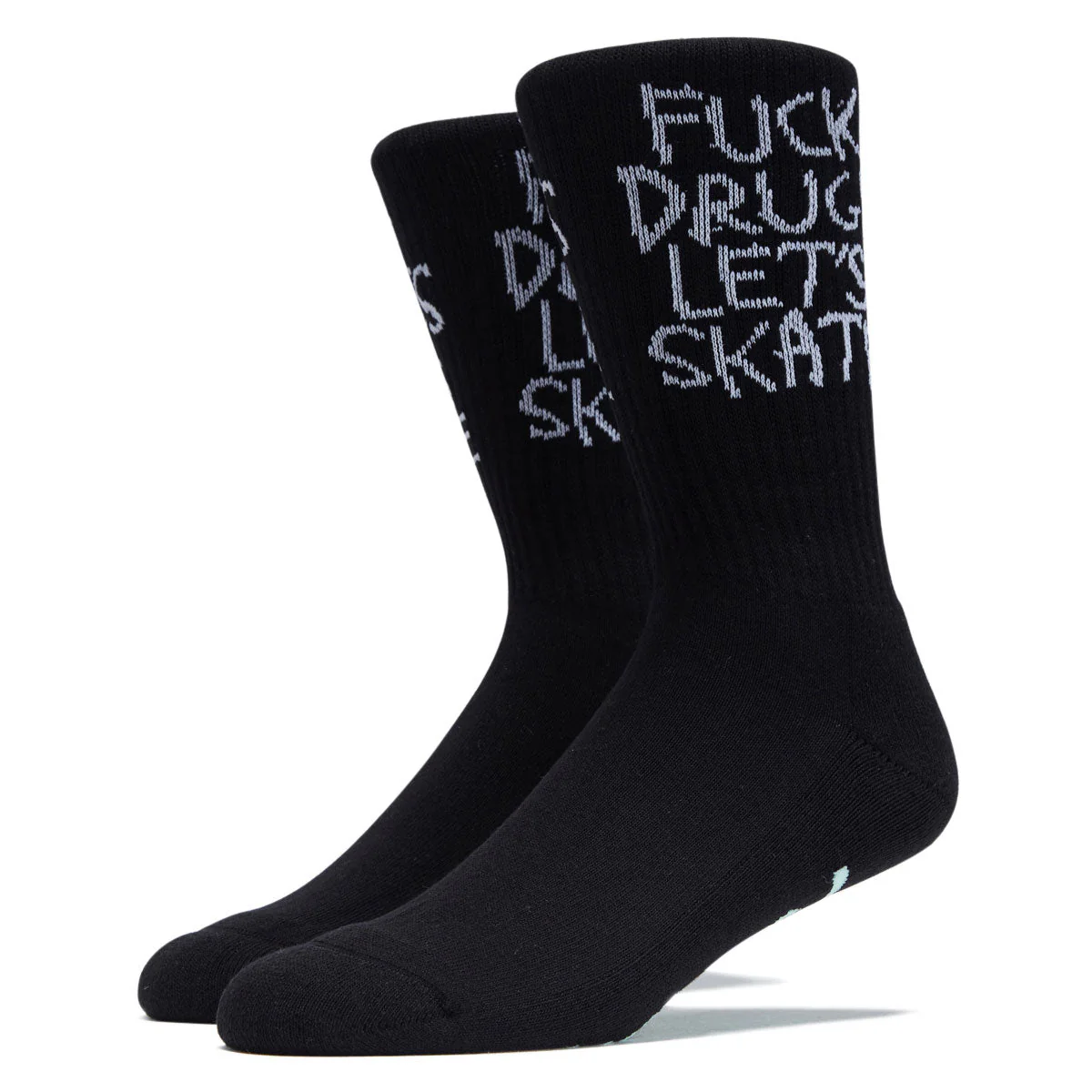 Heroin Fuck Drugs Socks - Black