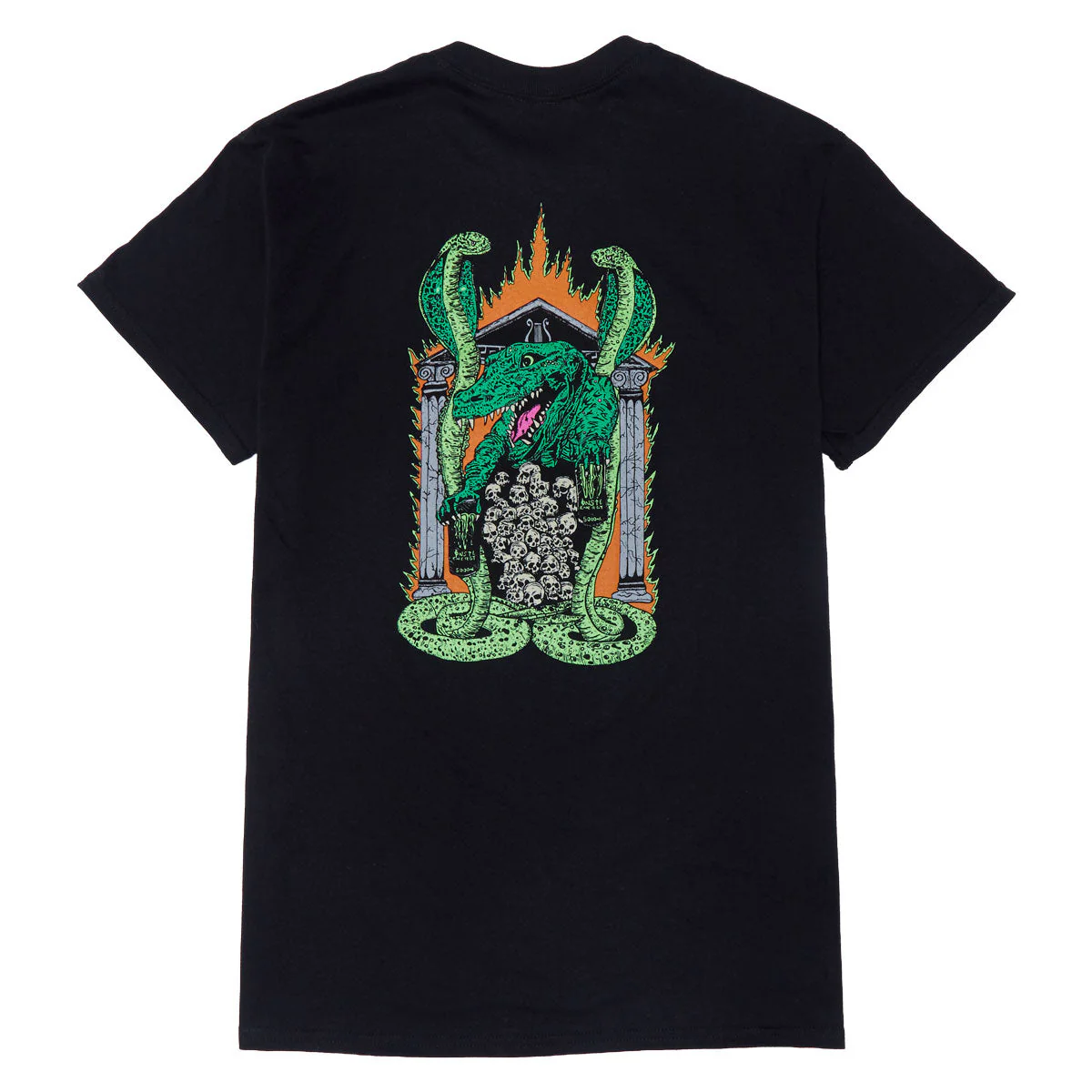Heroin King Croc T-Shirt - Black