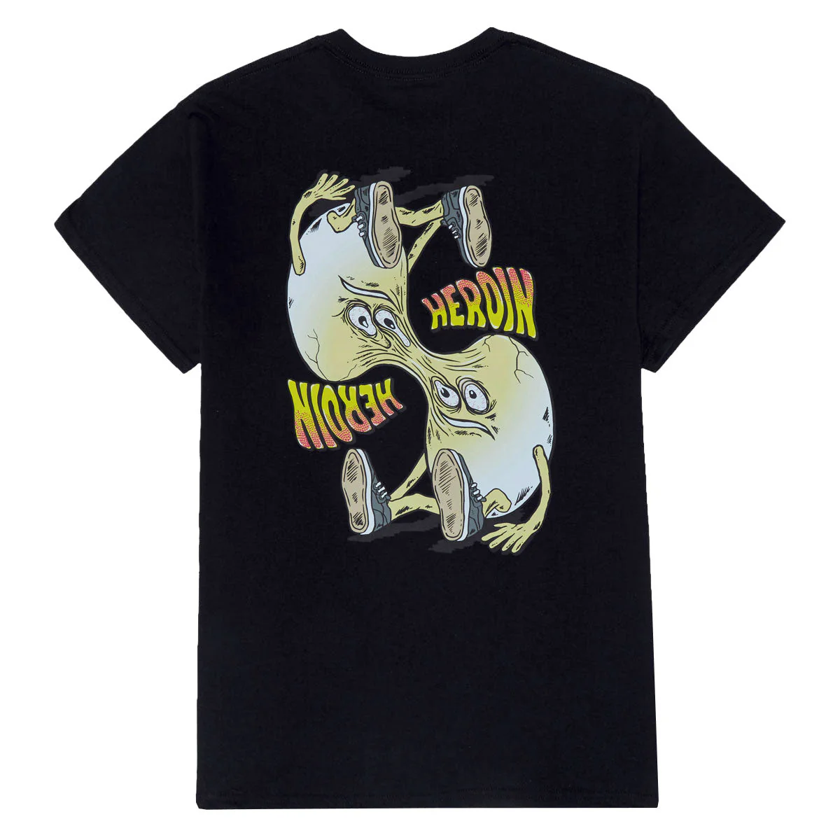 Heroin Merged T-Shirt - Black