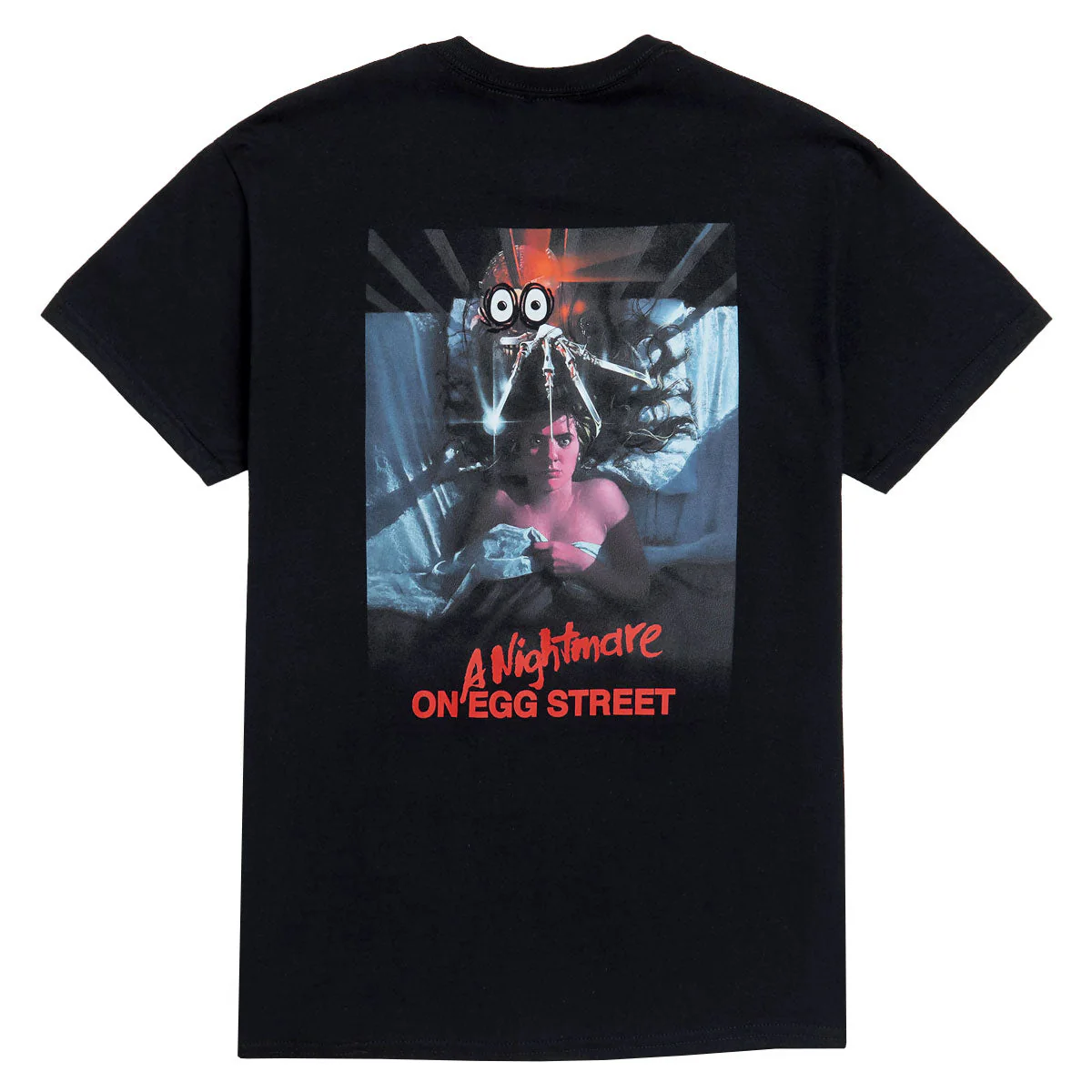 Heroin Nightmare On Egg Street T-Shirt - Black