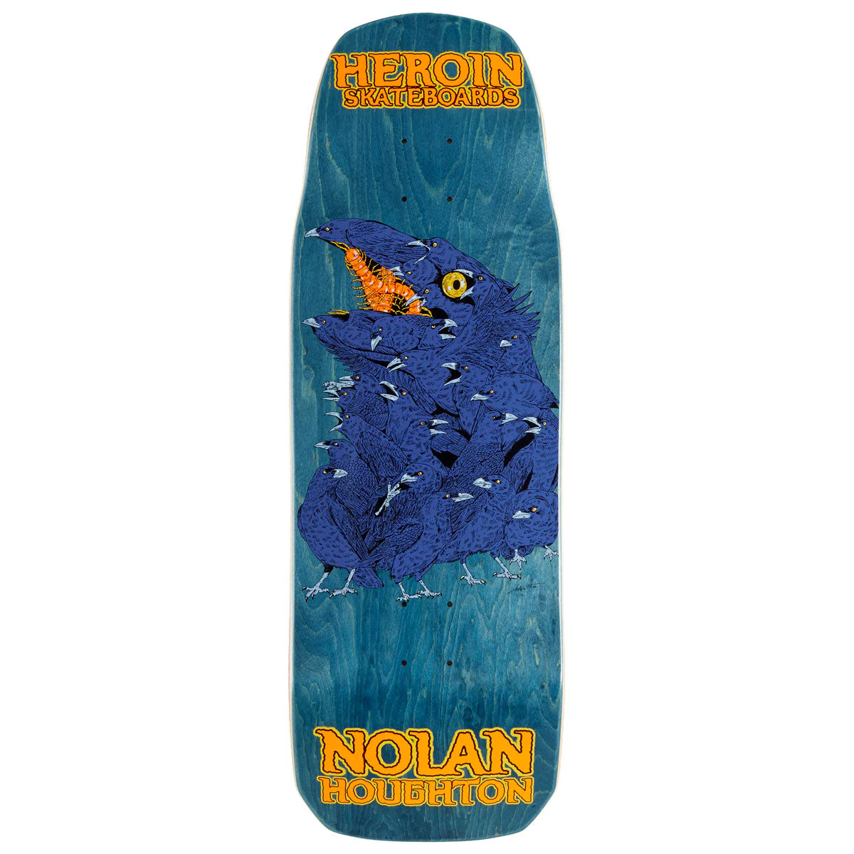 Heroin Nolan Houghton Crow Skateboard Deck - 9.90"