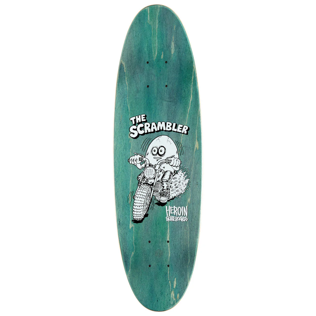 Heroin Scrambler Egg Skateboard Deck - 7.88" - Image 2