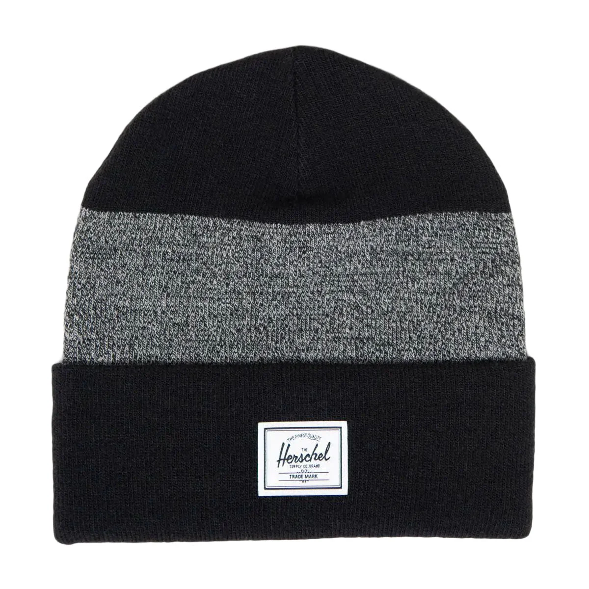 Herschel Supply Elmer Pattern Beanie - Black/Heather Black CS