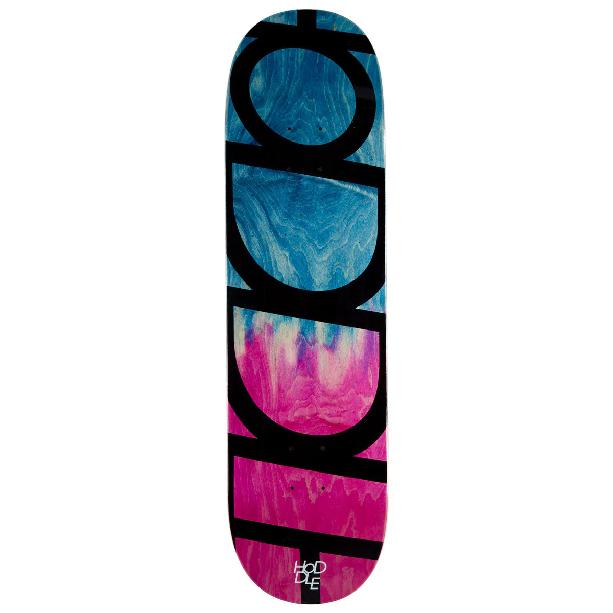 Hoddle Logo Skateboard Deck - Blue/Pink Stain - 8.50"