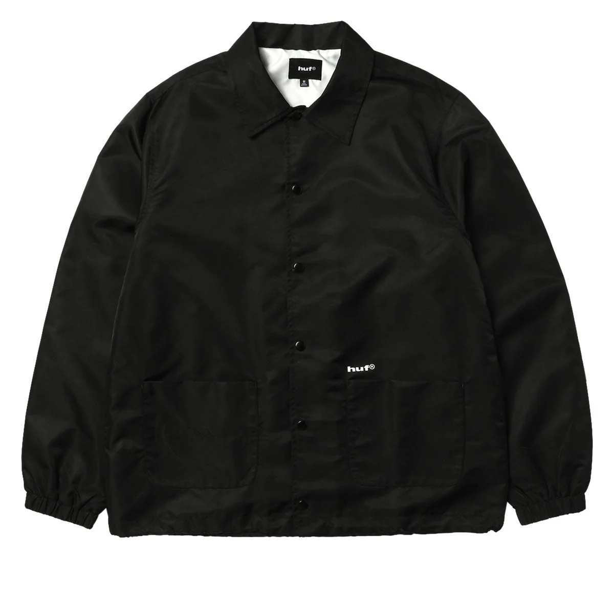 HUF 89 Coaches Jacket - Black/White - Image 2