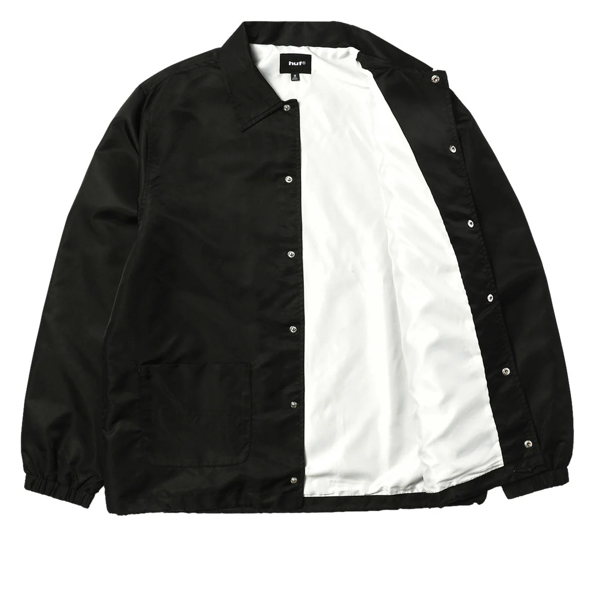 HUF 89 Coaches Jacket - Black/White - Image 3
