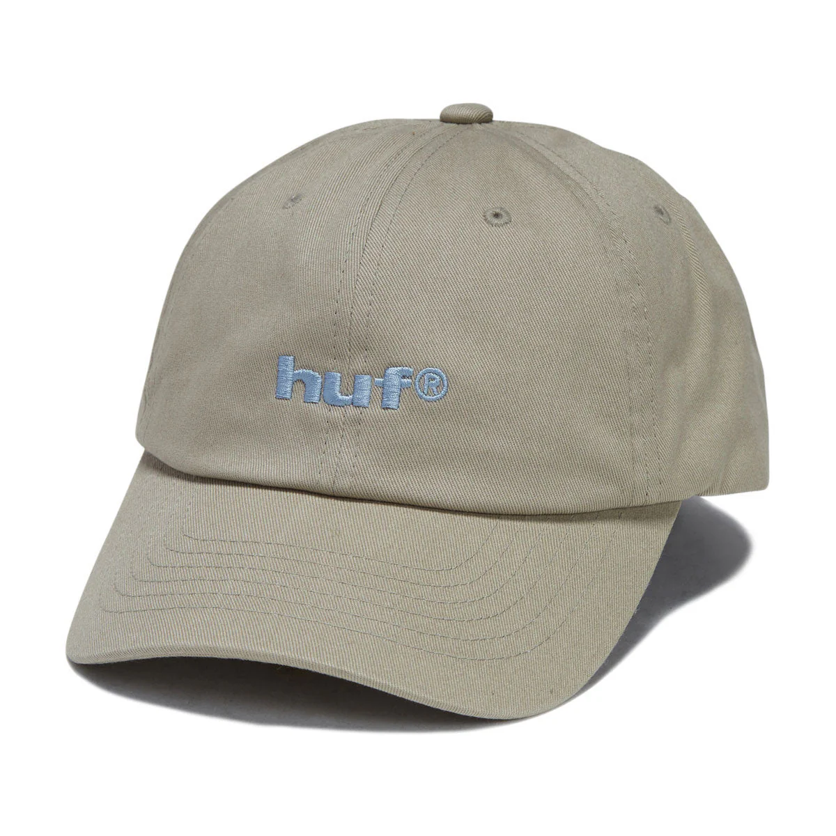 HUF 89 Embroidered 6 Panel CV Hat - Stone/Blue