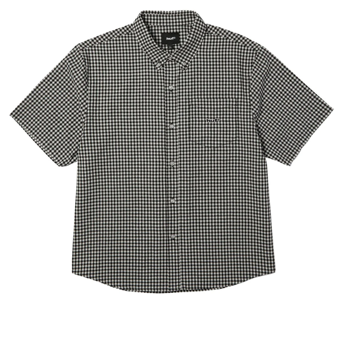 HUF 89 Micro Gingham Oxford Shirt - Black/White
