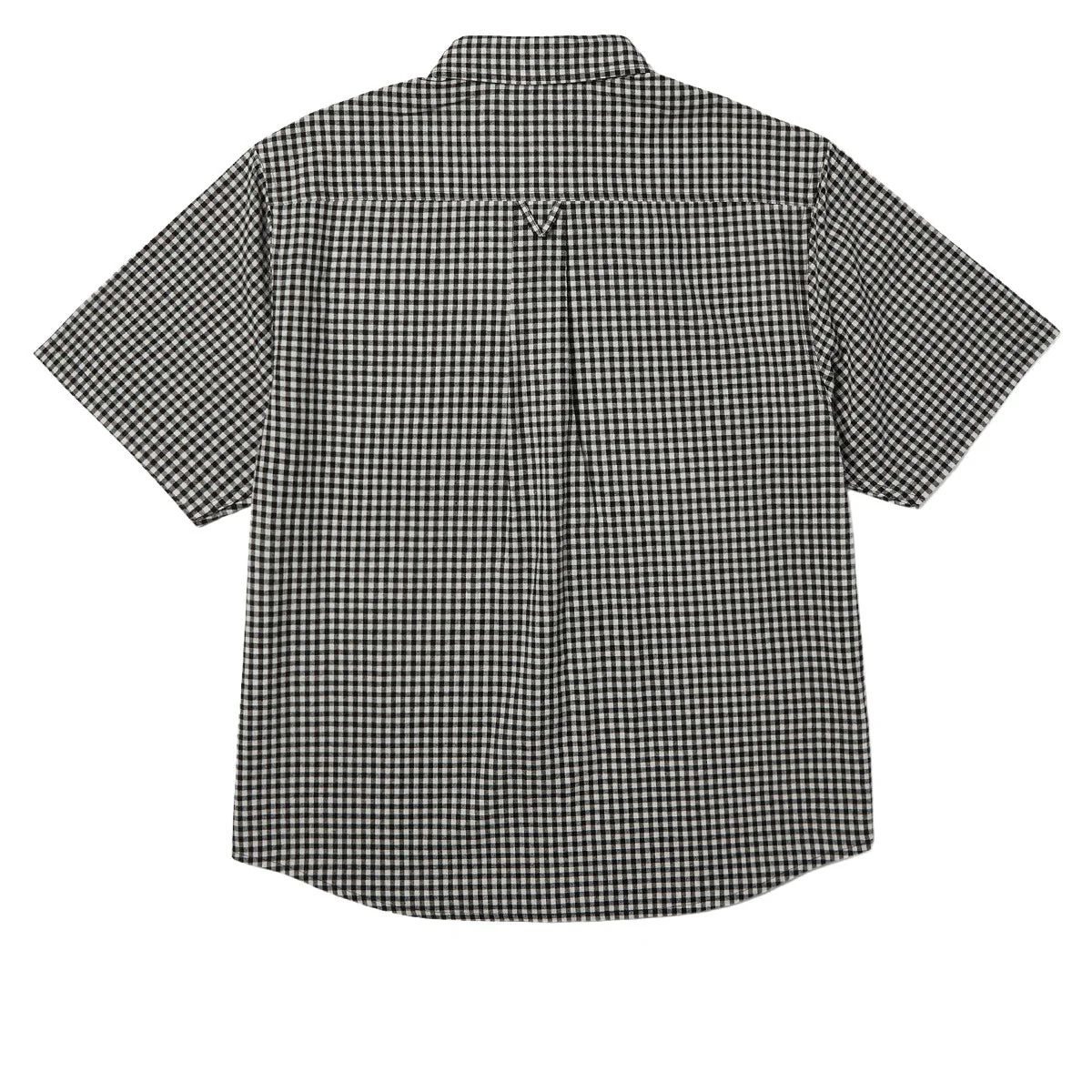 HUF 89 Micro Gingham Oxford Shirt - Black/White - Image 2