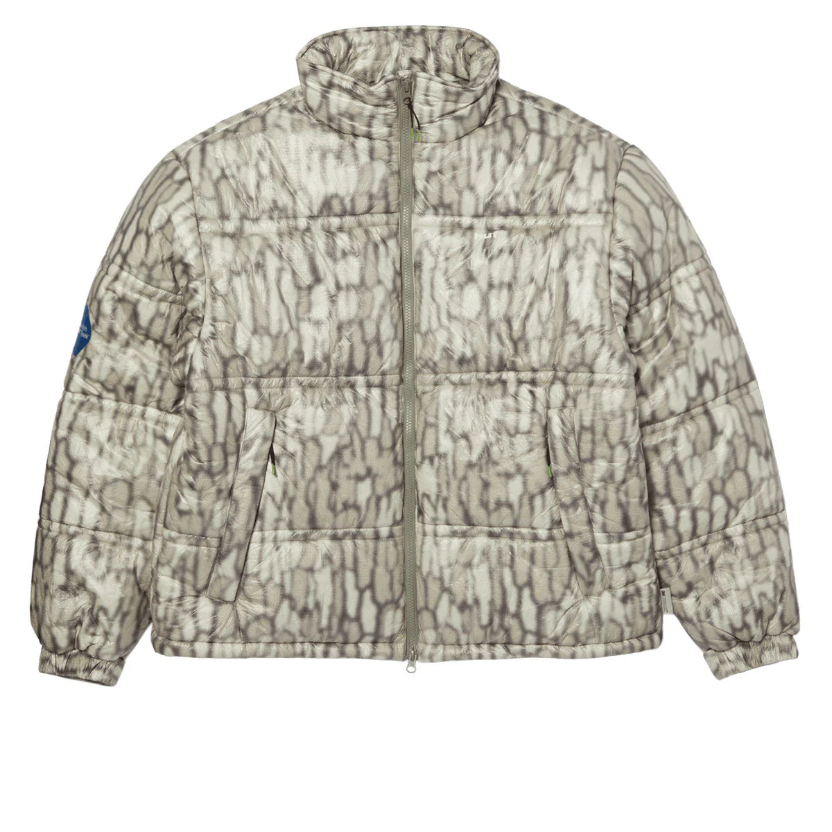 HUF 89 Warped Camo Tyvek Puffer Jacket - Muted Camo