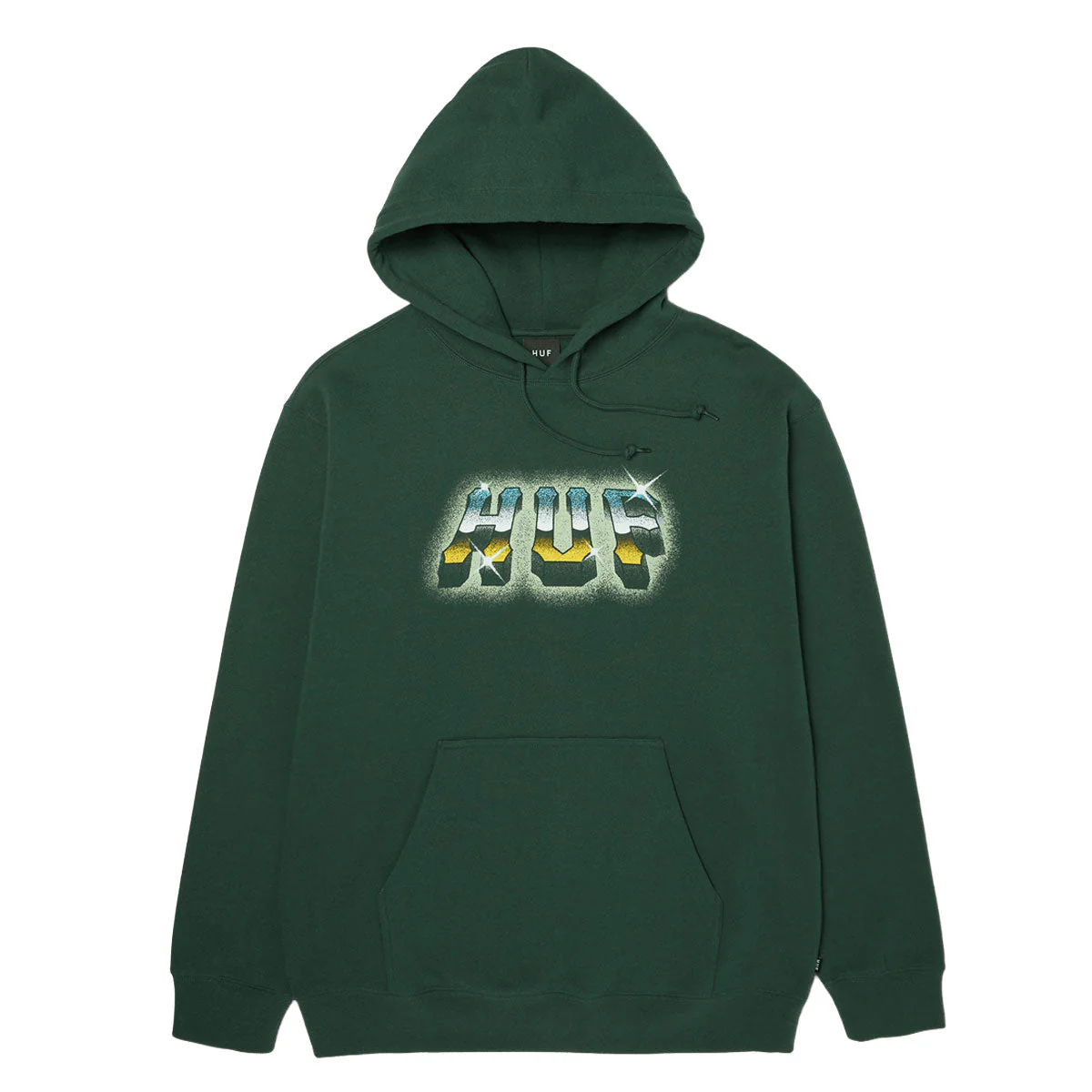 HUF Chrome Grit Hoodie - Forest Green