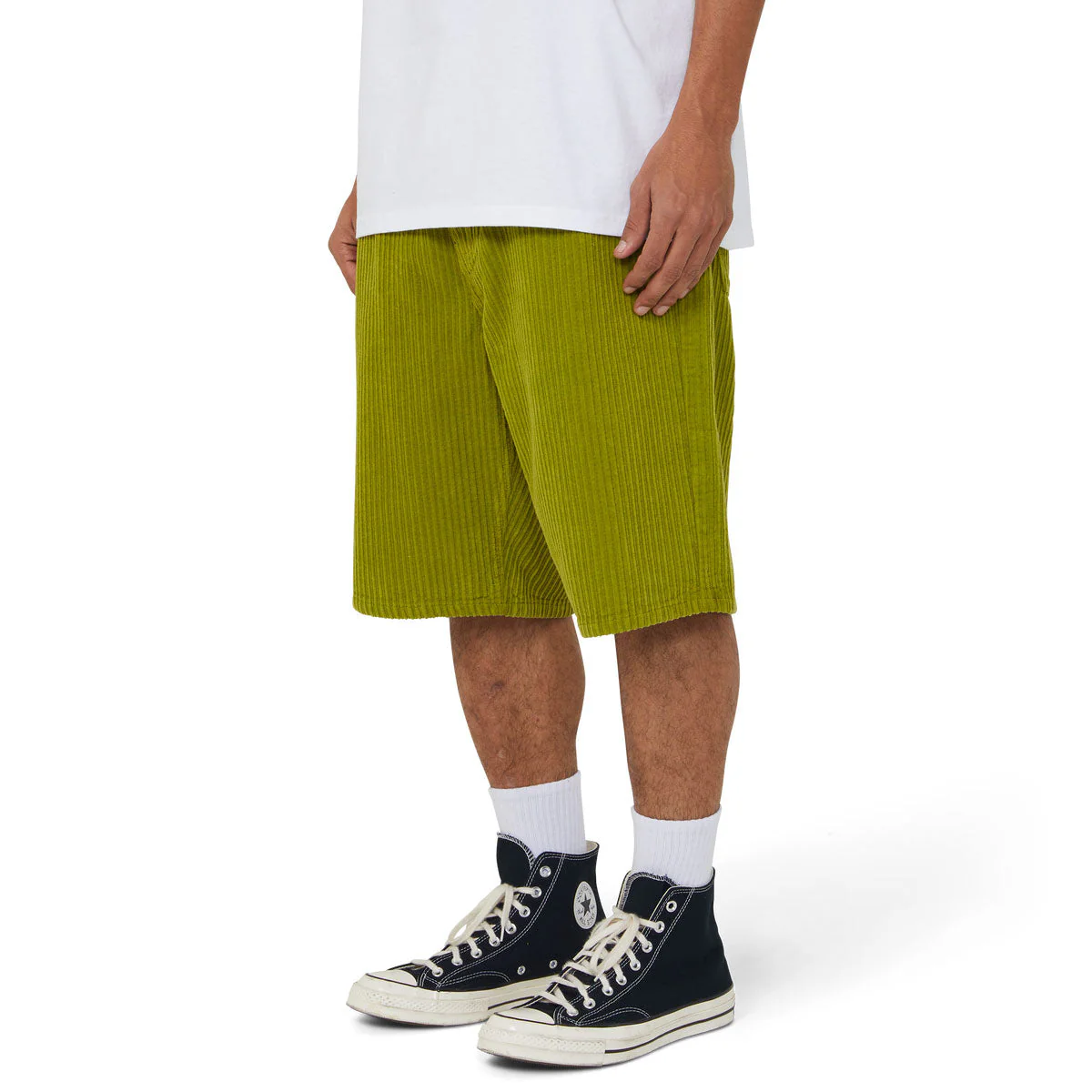 HUF Cromer Corduroy Shorts - Acid Green - Image 5