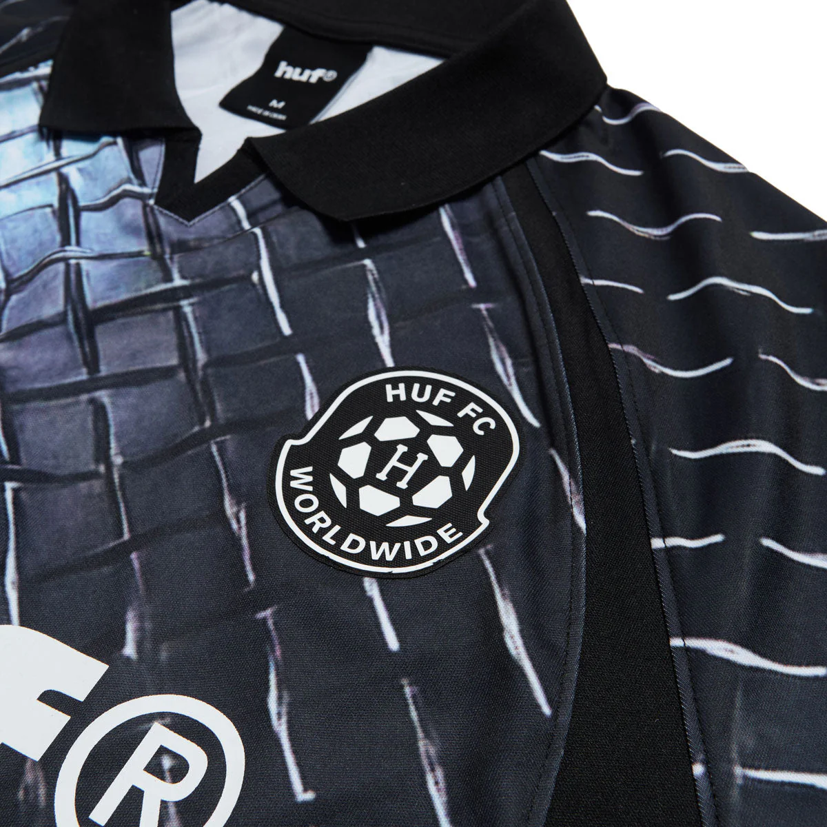 HUF Diamond Plate Jersey - Black - Image 3