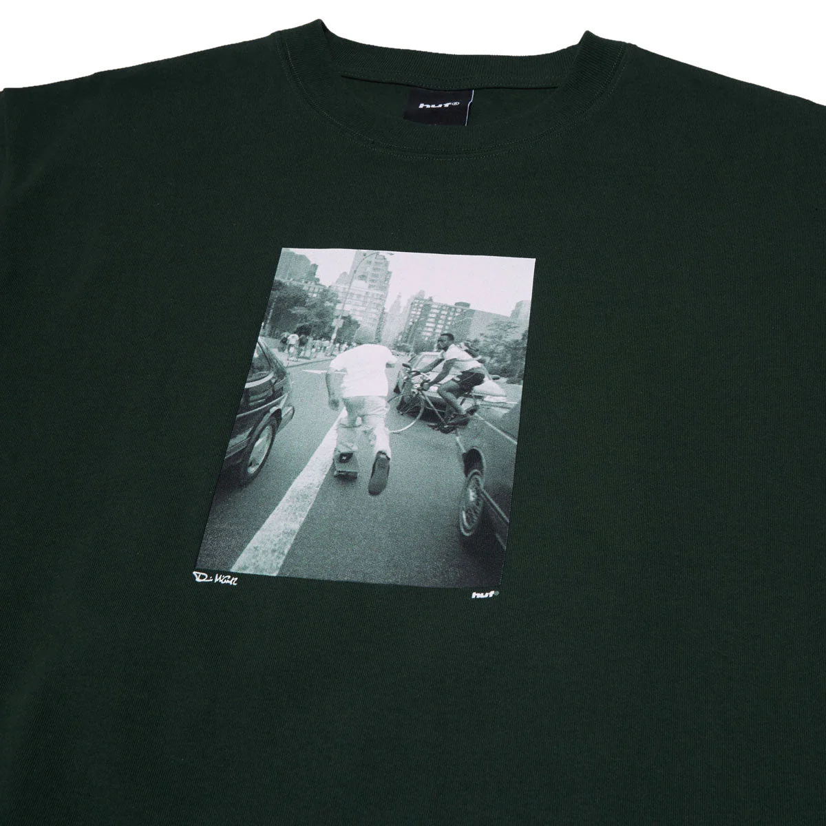HUF Fight The Traffic T-Shirt - Forest Green - Image 3