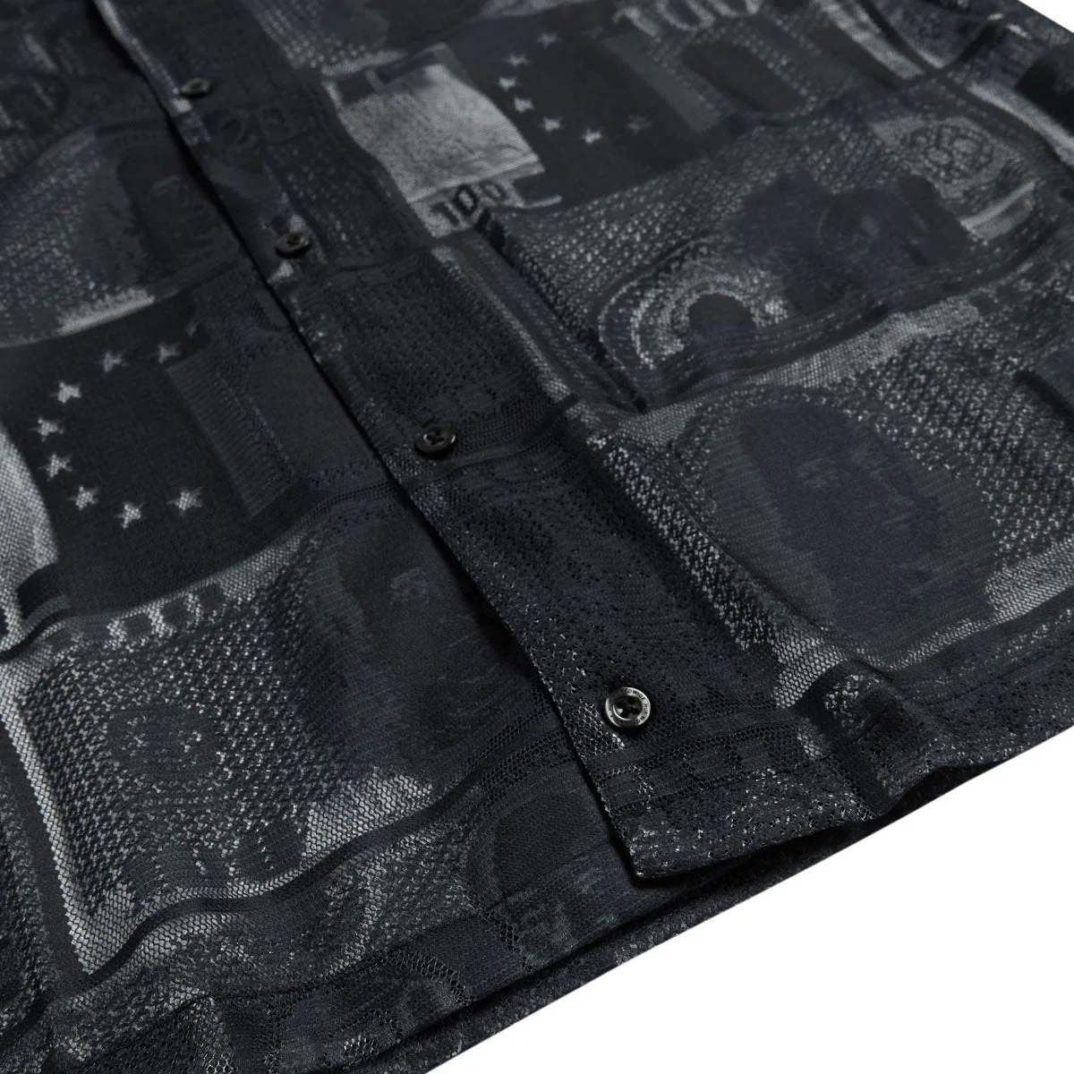 HUF Global Currency Lace Shirt - Black - Image 4