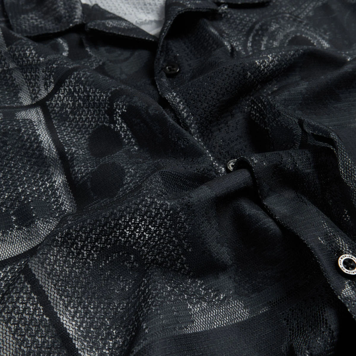 HUF Global Currency Lace Shirt - Black - Image 5