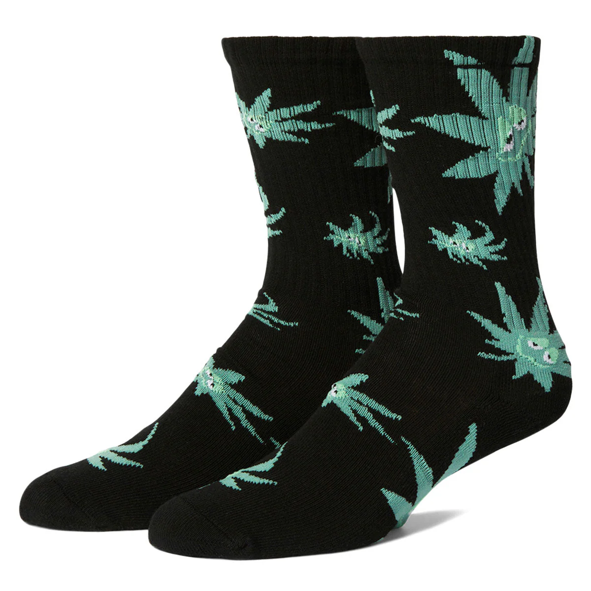 HUF Green Buddy Exhale Socks - Black