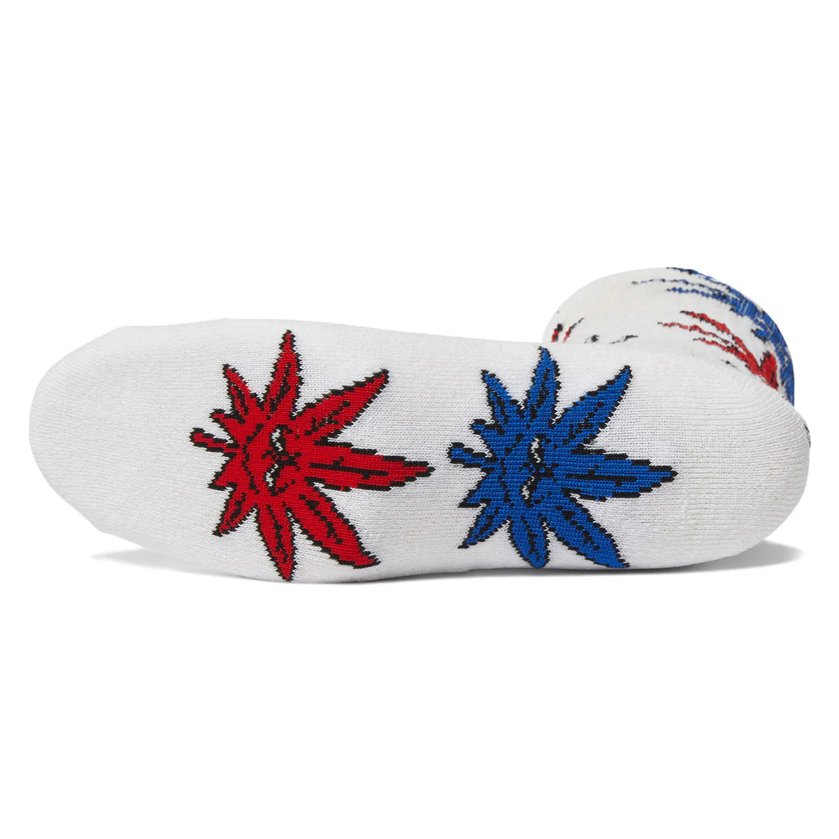 HUF Green Buddy Multi Socks - White - Image 2