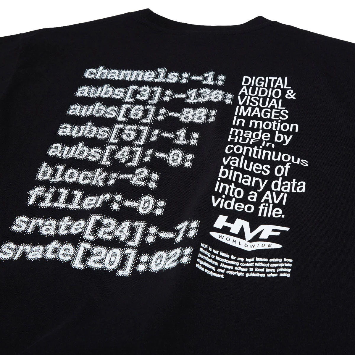 HUF H Cam T-Shirt - Black - Image 4