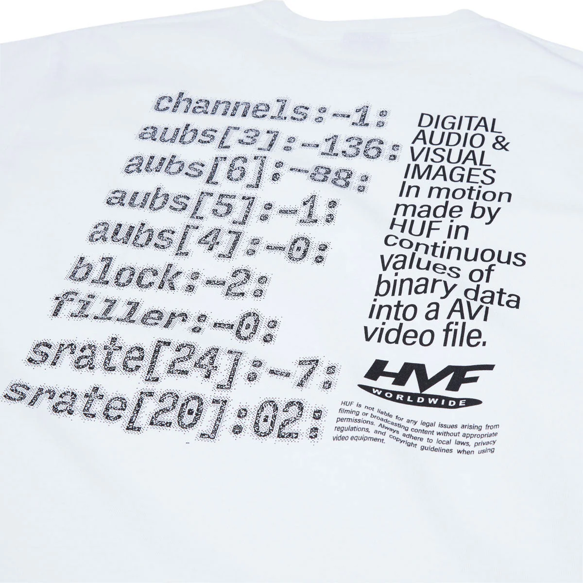 HUF H Cam T-Shirt - White - Image 4