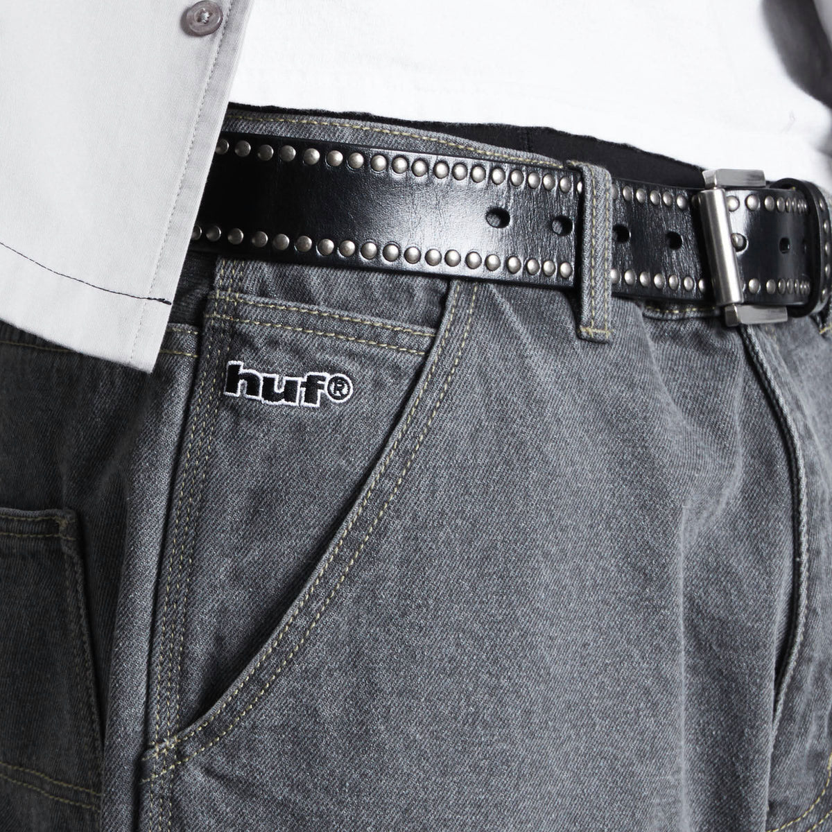 HUF Kinda Loose Double Knee Jeans - Frost Gray - Image 5