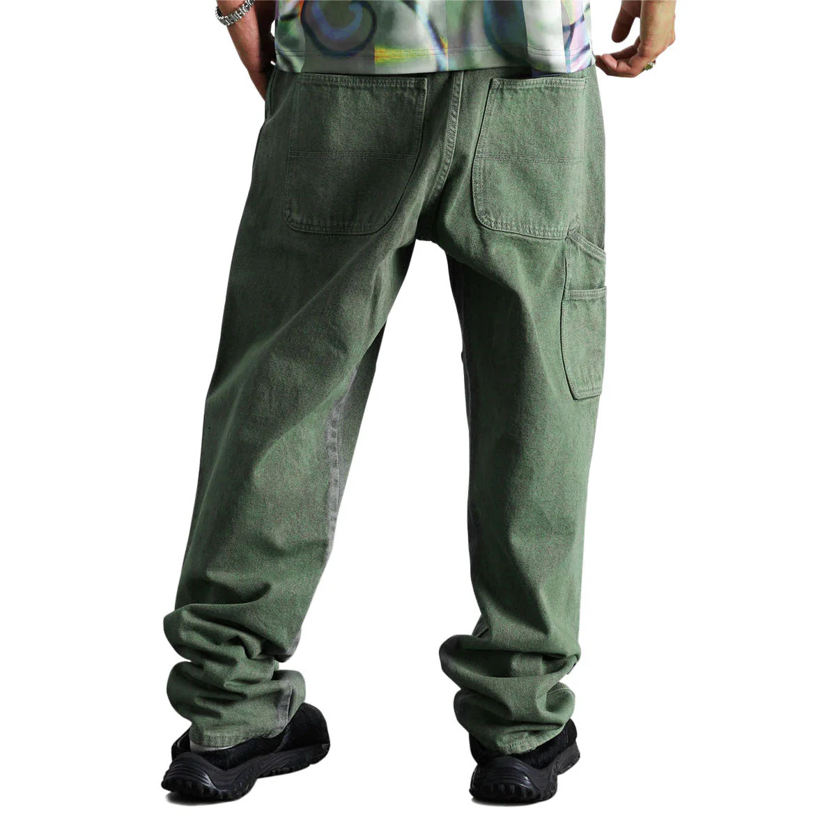 HUF Kinda Loose Double Knee Jeans - Mist Green - Image 3