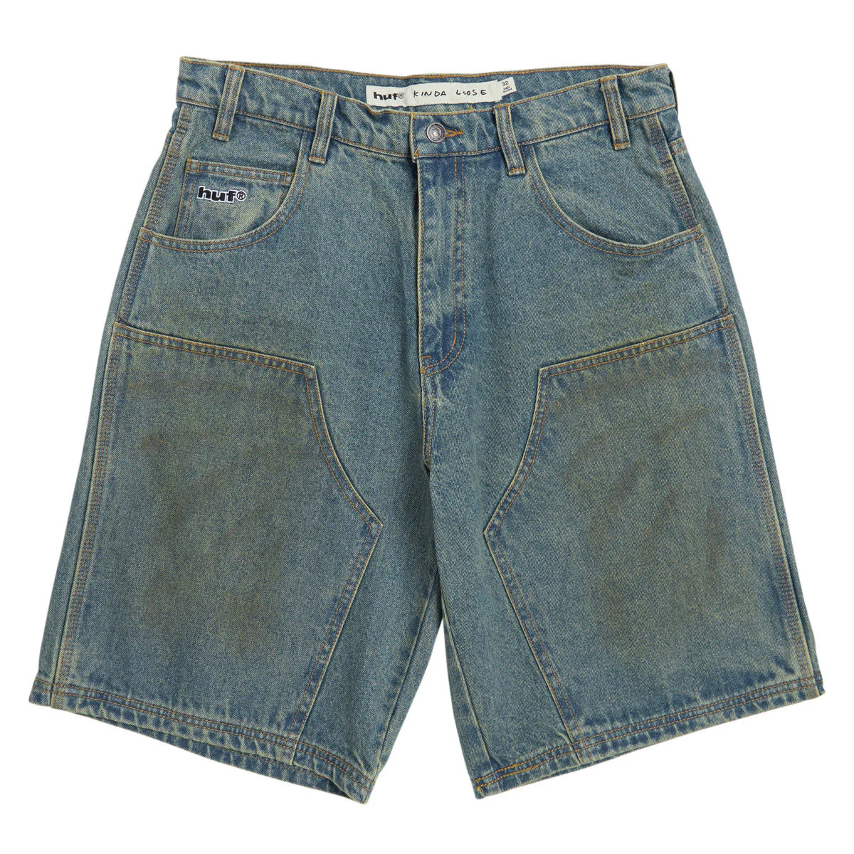 HUF Kinda Loose Double Knee Shorts - Dirty Wash