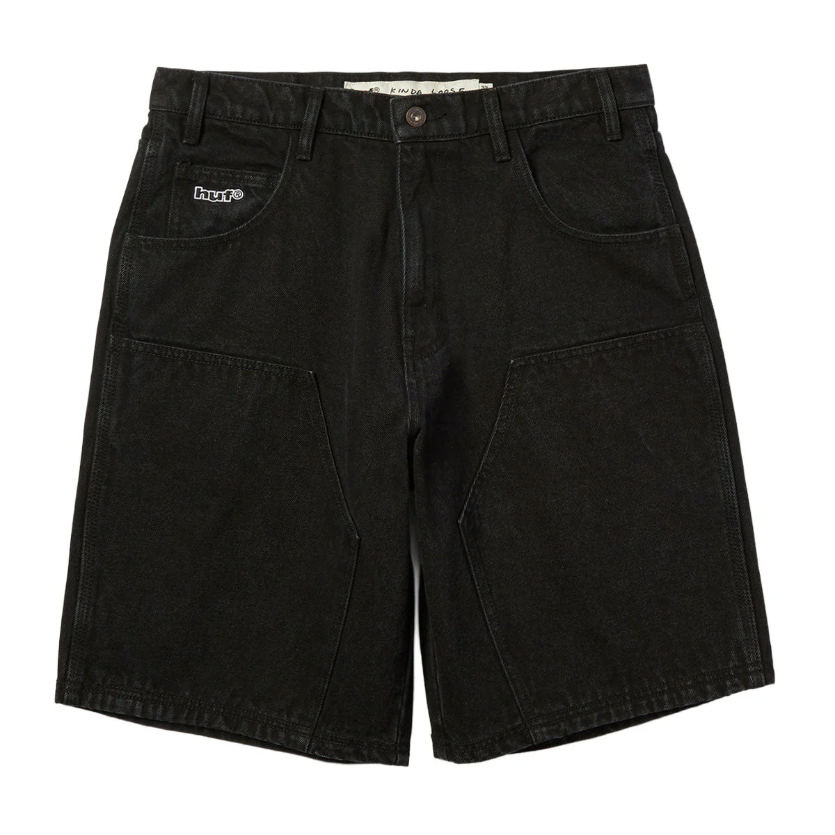 HUF Kinda Loose Double Knee Shorts - Faded Black