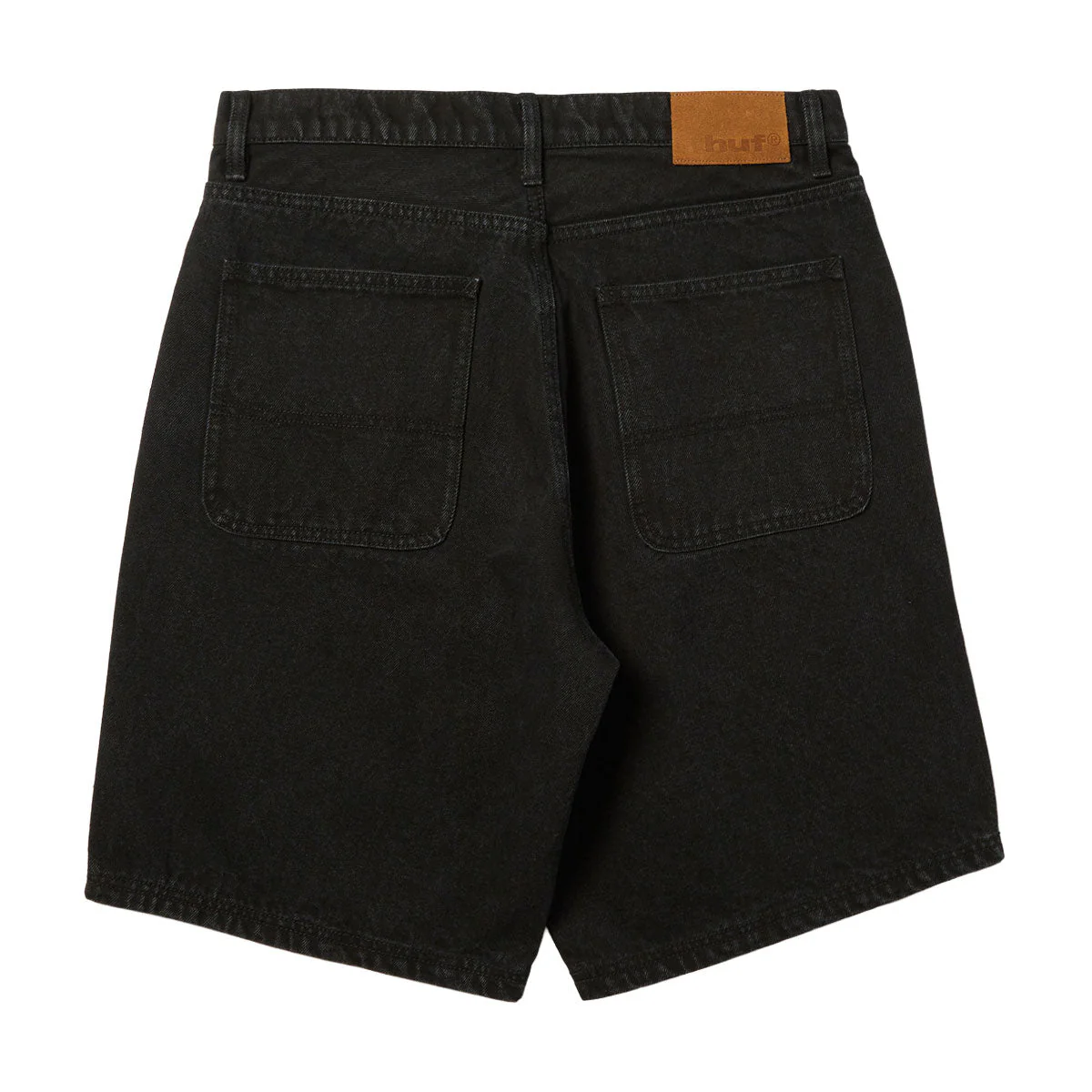 HUF Kinda Loose Double Knee Shorts - Faded Black - Image 2