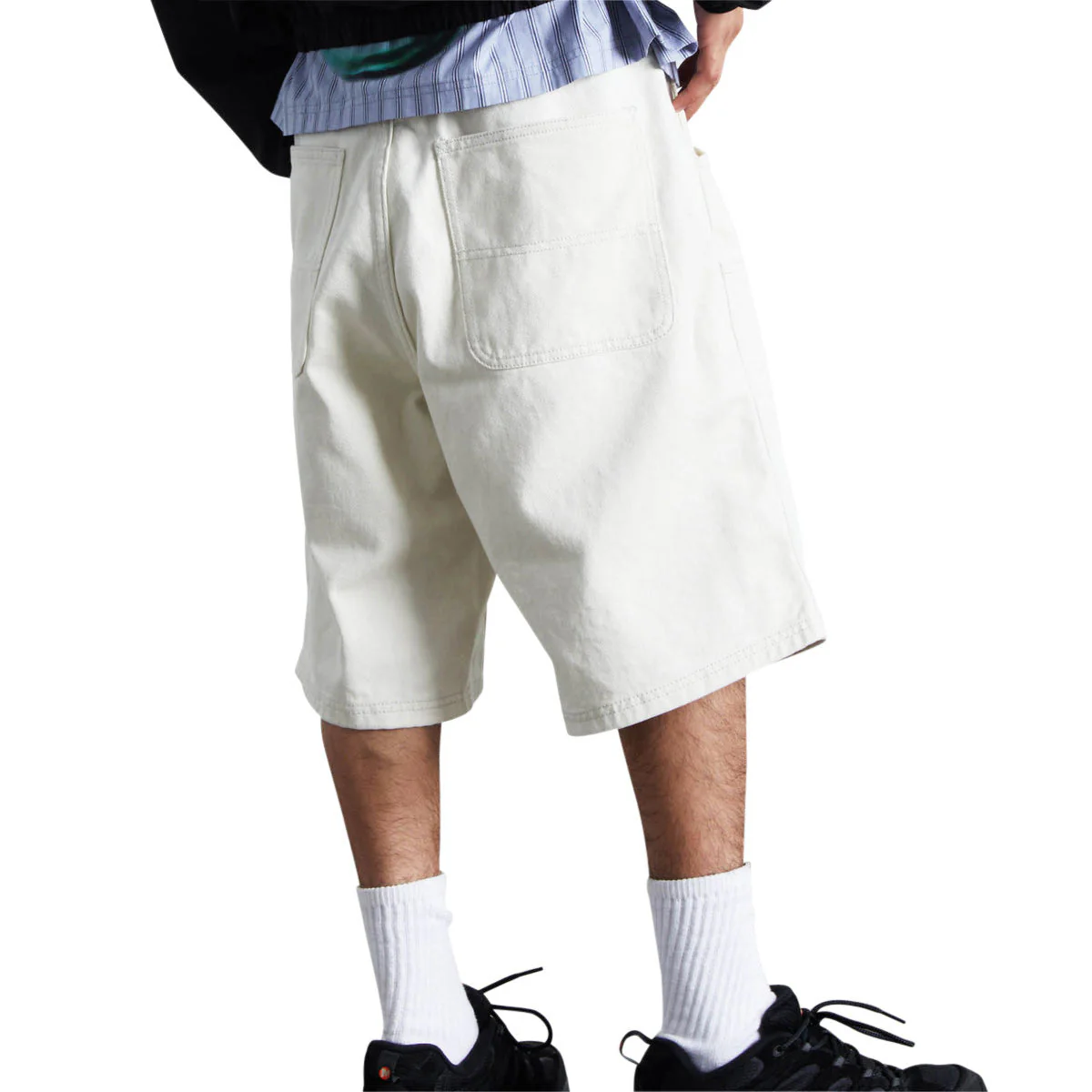 HUF Kinda Loose Double Knee Shorts - Natural - Image 4