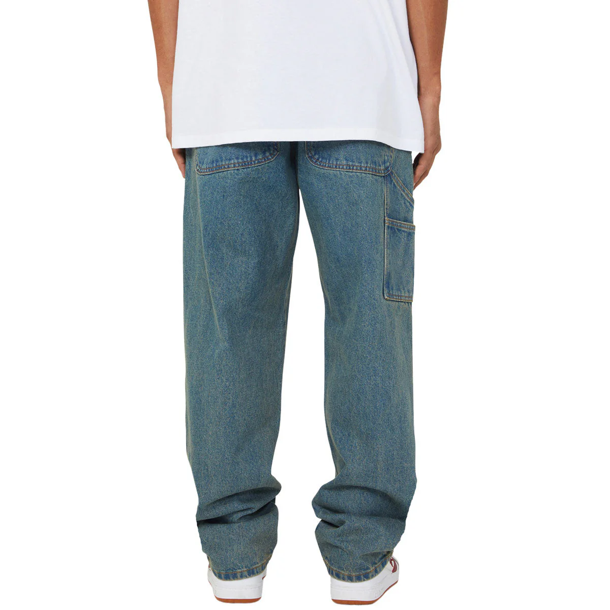 HUF Kinda Loose Double Knees Jeans - Dirty Wash - Image 2