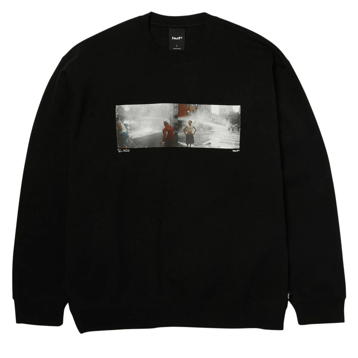 HUF Lost My Way Home Crew Sweatshirt - Black