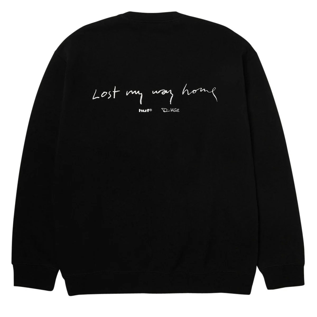 HUF Lost My Way Home Crew Sweatshirt - Black - Image 2