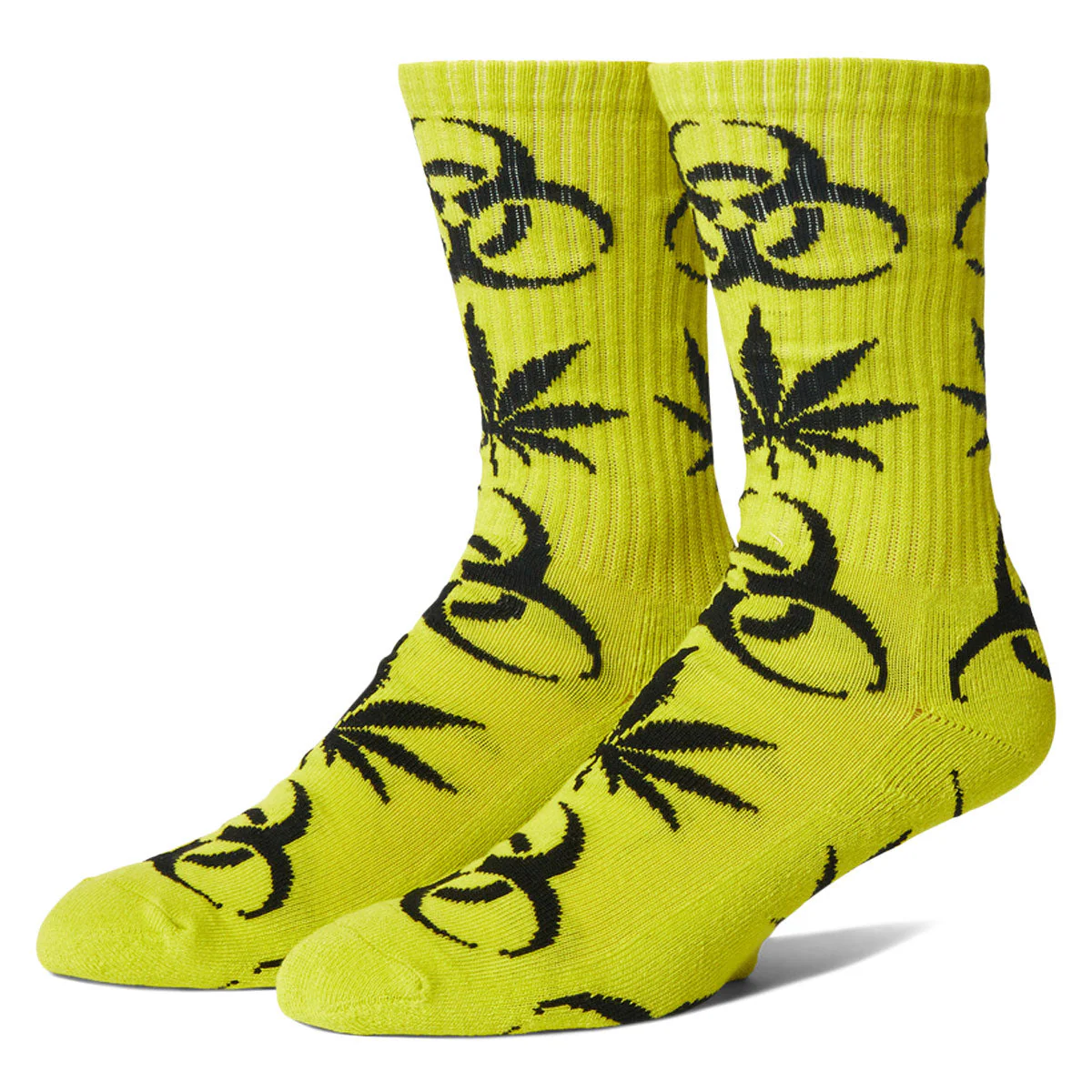 HUF Sector Plantlifes Socks - Safety Green