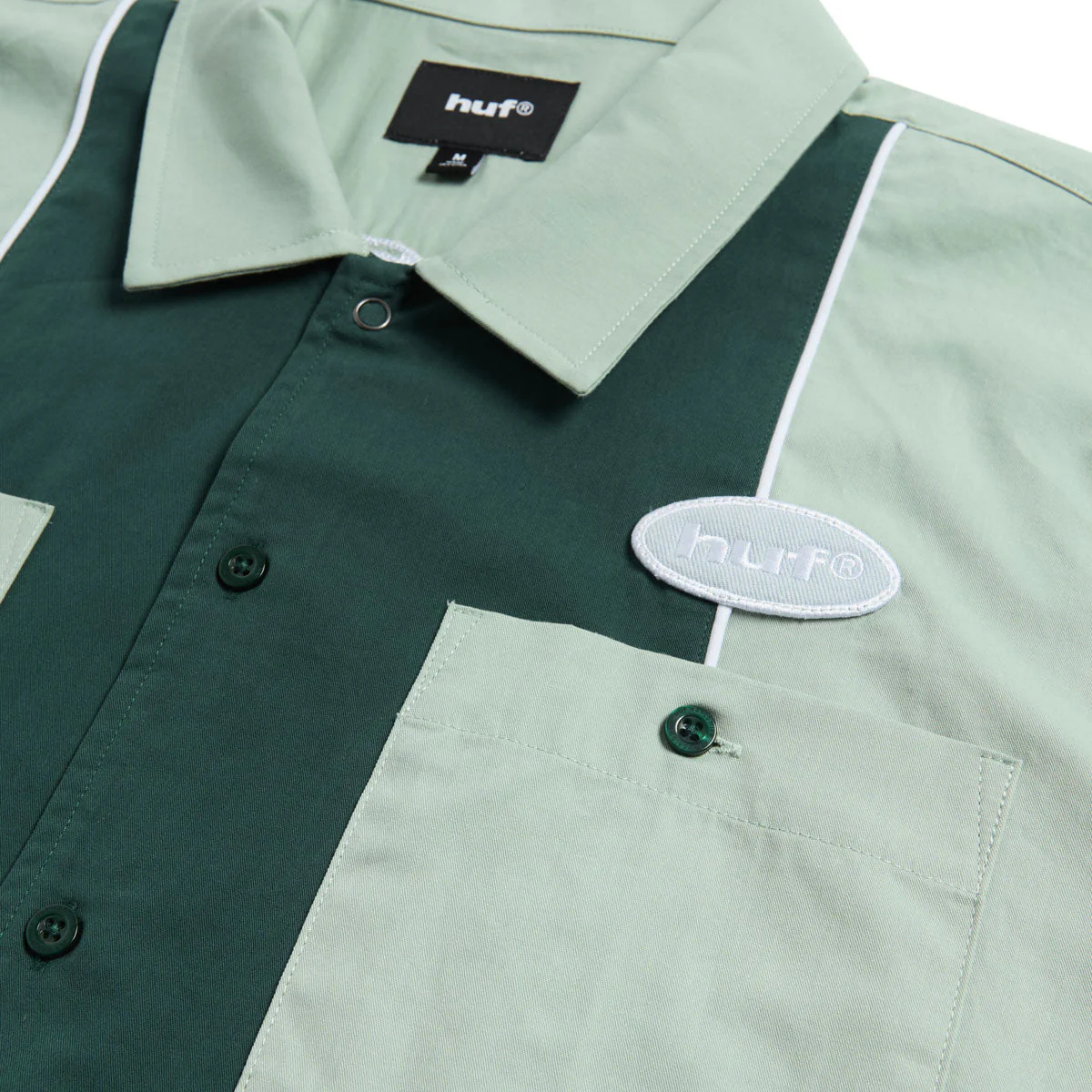 HUF Urethane Work Shirt - Mist Green - Image 3