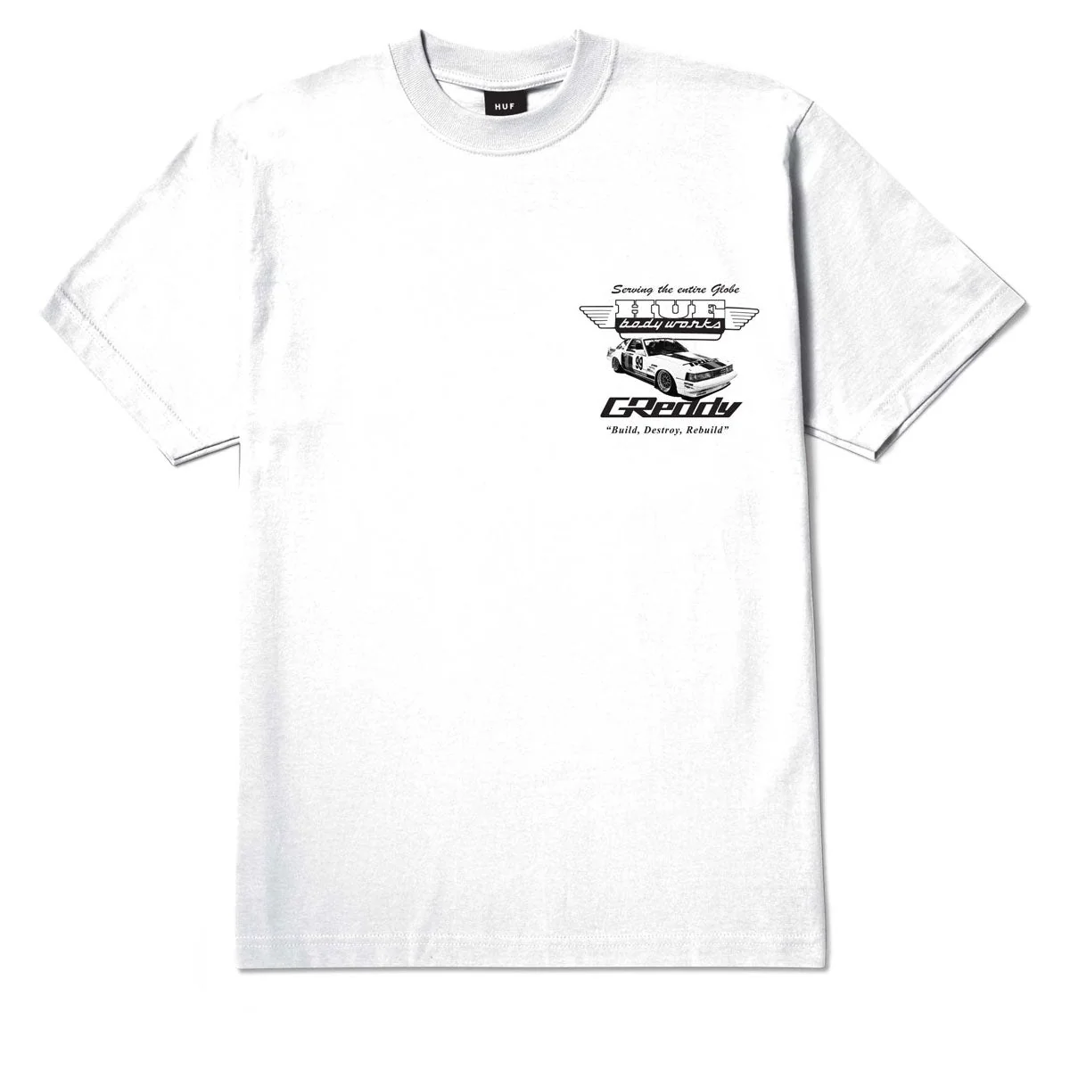 HUF x GReddy Body Works T-Shirt - White
