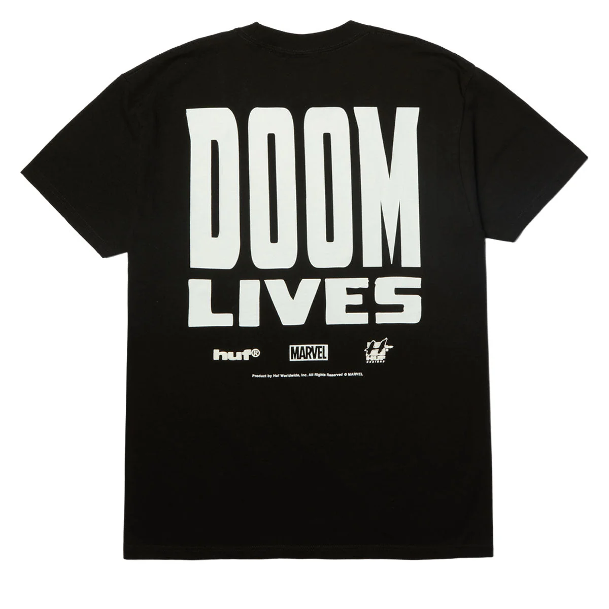 HUF x Marvel Doom Lives T-Shirt - Black - Image 2