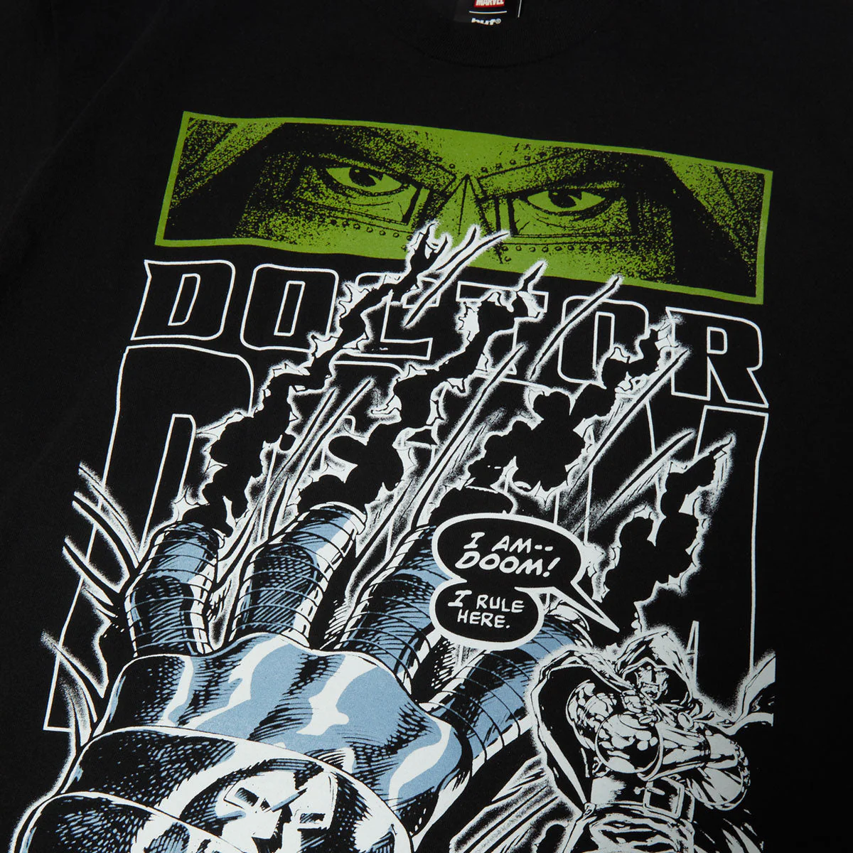 HUF x Marvel Doom Lives T-Shirt - Black - Image 3
