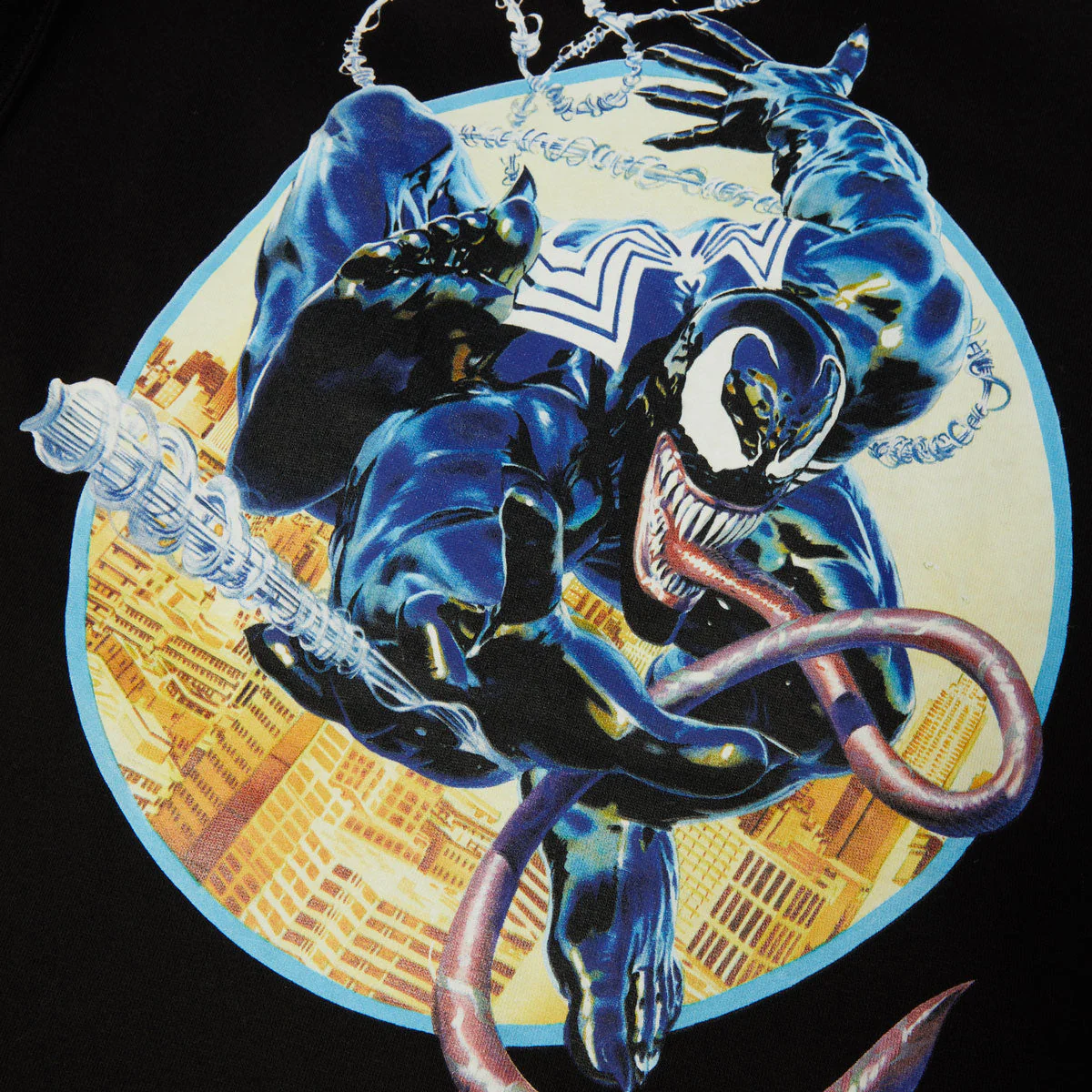 HUF x Marvel Venom Full Zip Hoodie - Black - Image 4